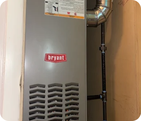 Bryant furnace system being serviced by a certified HVAC technician for heating repair, furnace repair, heater repair, heat pump repair, and maintenance services provided by Dave's Services in Troy. Call us now for help with heating repair, furnace repair, heater repair, heat pump repair, HVAC repair, home heating repair, emergency heating repair, residential furnace repair, commercial heater repair, HVAC system repair, heating system maintenance, furnace maintenance, heater maintenance, heat pump maintenance, HVAC maintenance, professional heating repair near me, furnace repair near me, heater repair near me, heat pump repair near me, HVAC services, HVAC installation, HVAC maintenance, HVAC replacement, heating system service, furnace installation, heater installation, heat pump installation, HVAC contractor, licensed HVAC technician, affordable heating repair, reliable HVAC services, same-day heating repair, Troy heating repair, local HVAC repair near me.